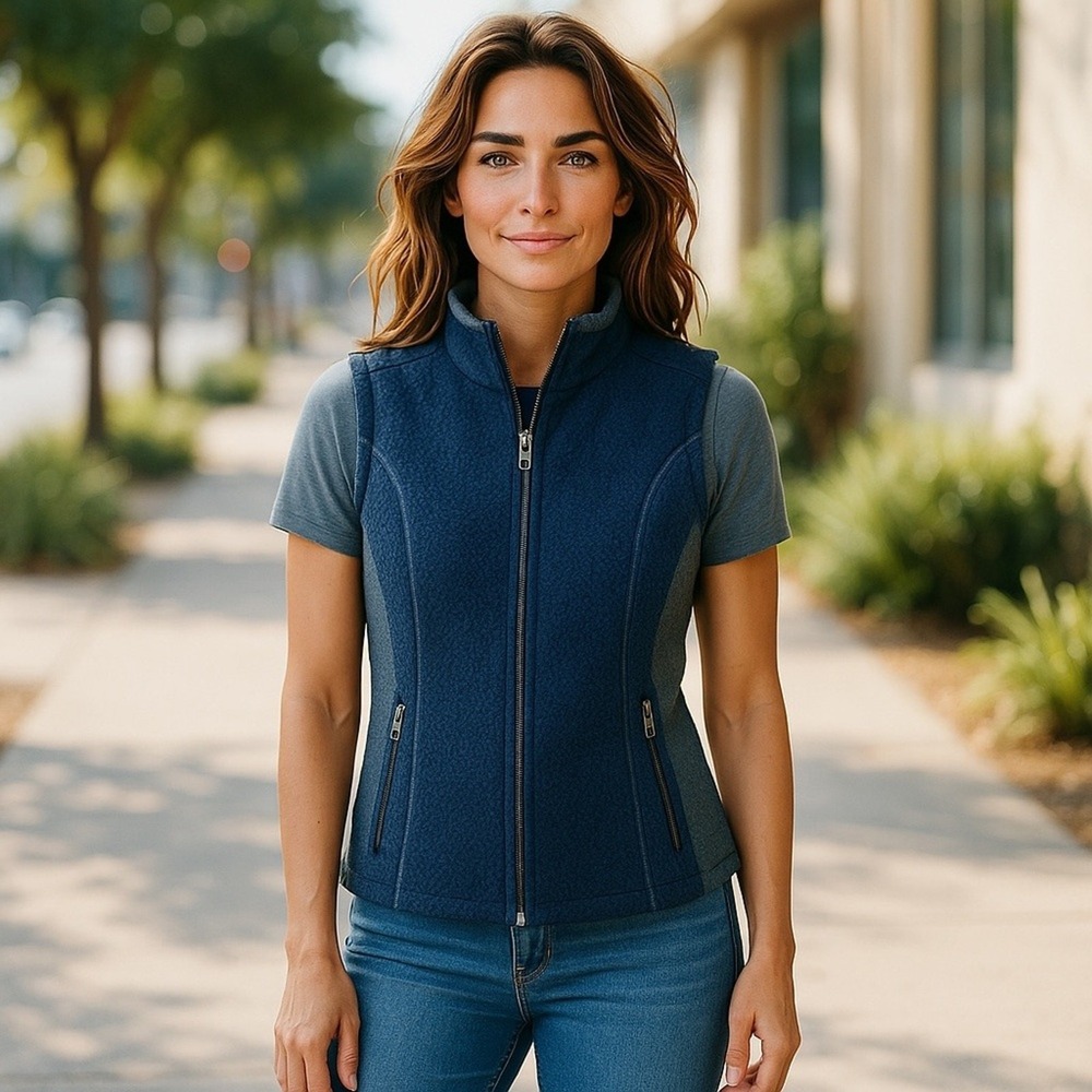 KÜHL Women's Full Zip Wool Blend Performance Outdoors Hiking Fleece Vest‎ Size M